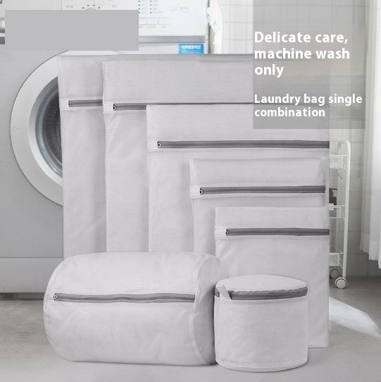 Thickened Fine Mesh Gray Laundry Net Pocket Laundry Protection Bags