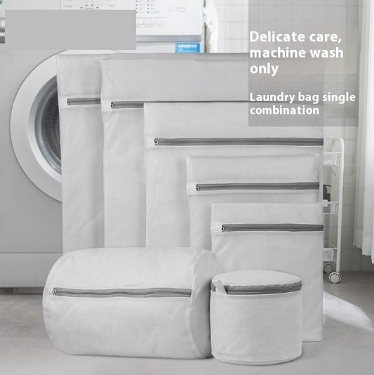 Thickened Fine Mesh Gray Laundry Net Pocket Laundry Protection Bags
