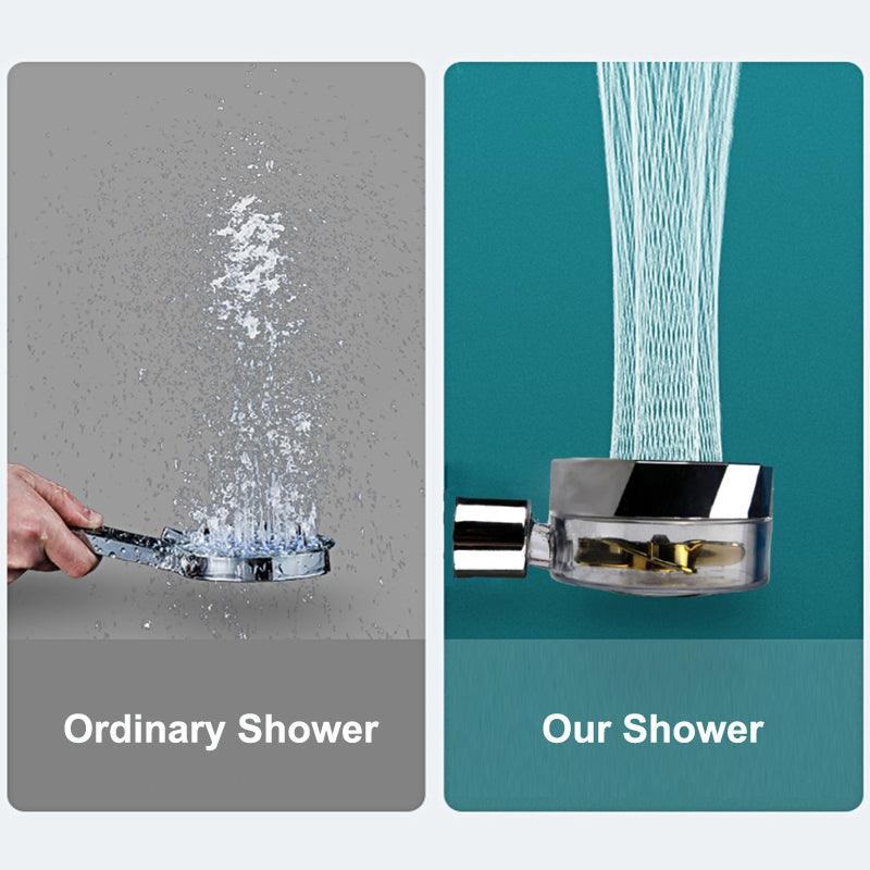 Revitalizing High-Pressure Water-Saving Shower Head