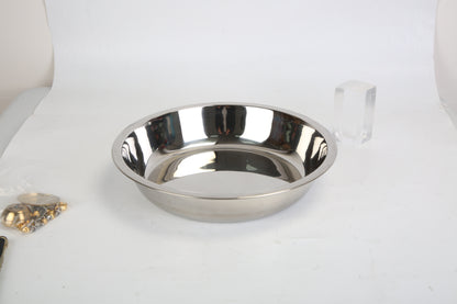 4Pcs Chafing Dish Buffet Set 4.76QT Round Buffet Servers Food Warmer Stainless Steel Catering Chafer With Glass Lid For Warming Cooling Gatherings Banquets Buffets Party Wedding
